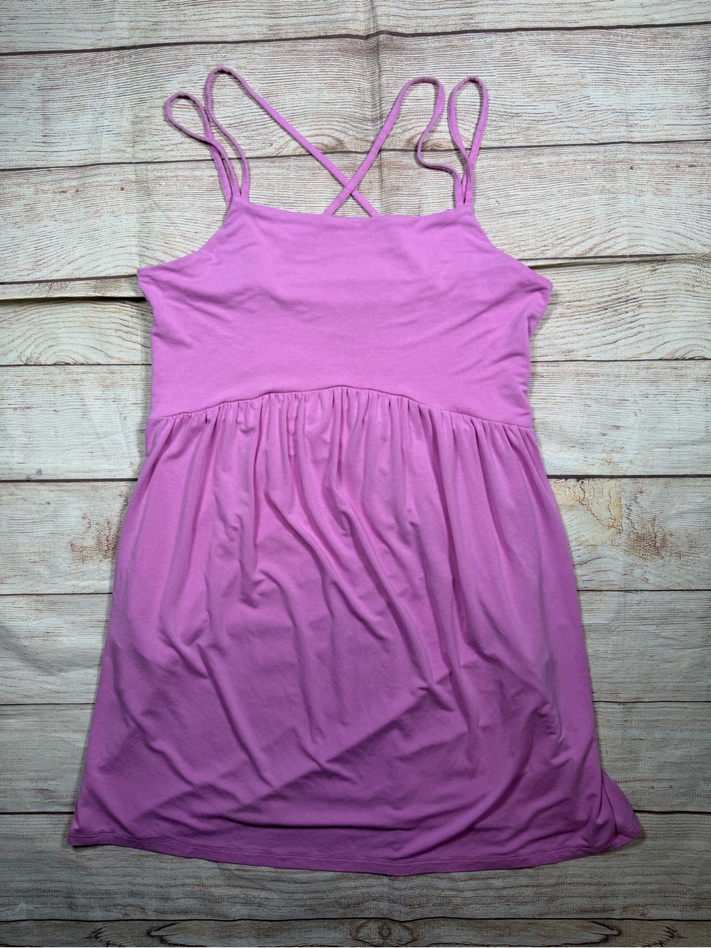 Lilac Spaghetti Strap Sundress with Pockets